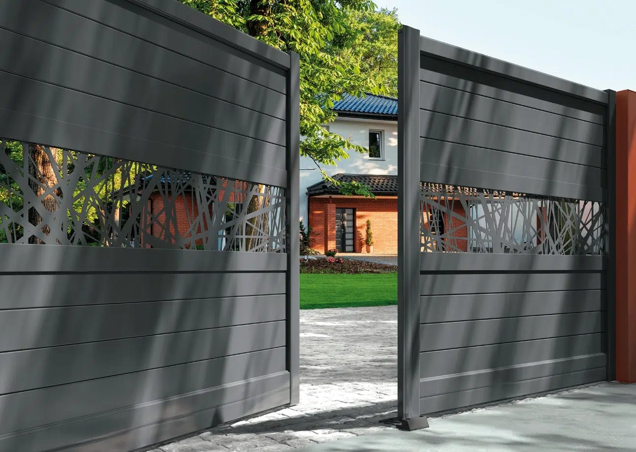 Portail battant aluminium