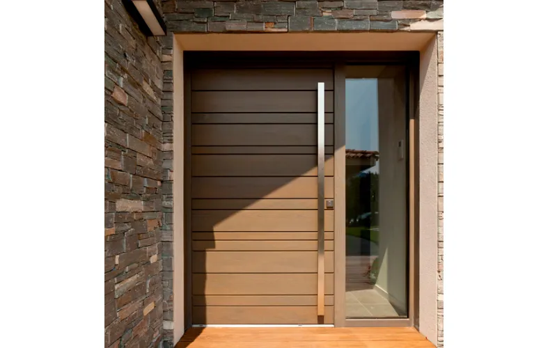 Porte bois massif